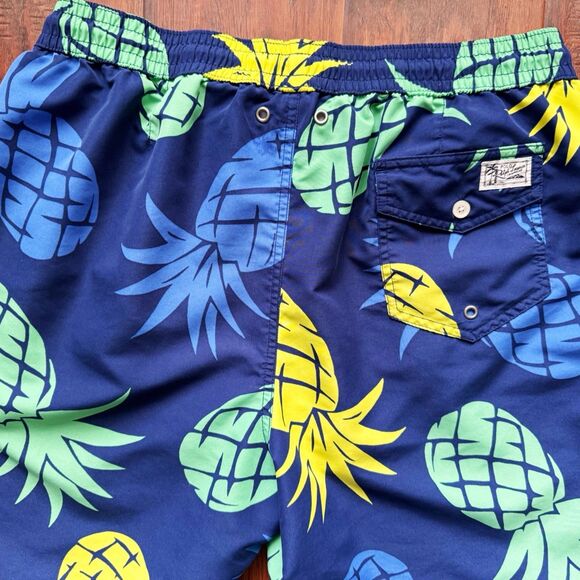 🍍Polo Ralph Lauren Pineapple Swim Trunks Mens XL Beach Tropical Pony Logo Summer - Picture 16 of 16